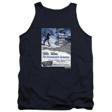 Trevco Sportswear HHOH10019-TK-3 Hammer House of Horror Snowman Adult Tank Top, Navy - Large