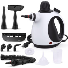 Portable Steam Cleaner, Hand Held steamers for cleaning house, Home Multi Purpose - 10-Piece Accessory Kit for Sofa, Carpets, Upholstery
