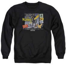 Trevco Sportswear HHOH10031-AS-1 Hammer House of Horror Fear Will Freeze You Adult Crewneck Sweatshirt, Black - Small