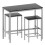 Vida Designs (Black) Roslyn 2 Seater Home Dining Bar & Stool Table Set 7