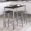 Vida Designs (Black) Roslyn 2 Seater Home Dining Bar & Stool Table Set 5