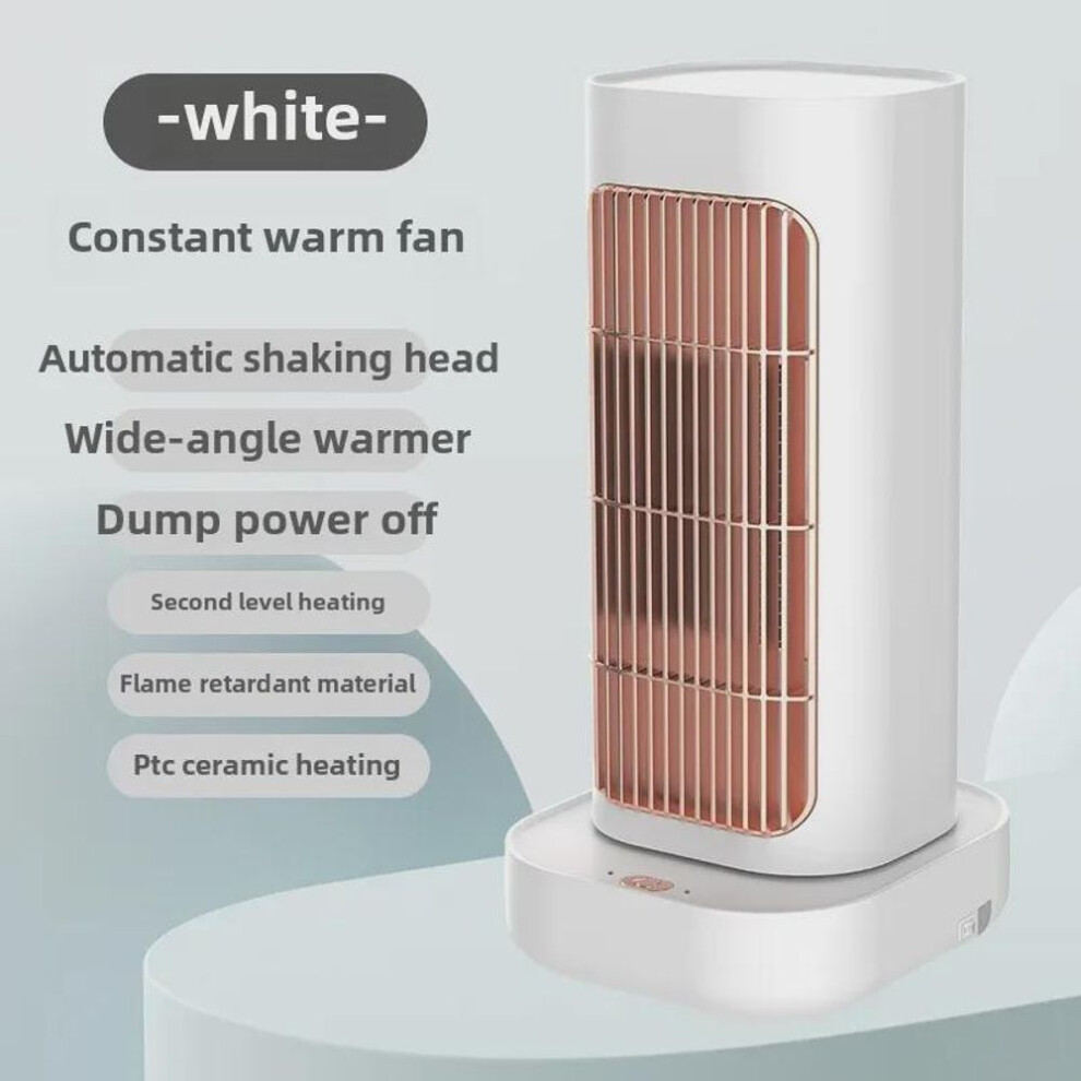 (white, UK Standard) "Compact Energy-Saving Electric Heater for Dorms and Offices