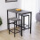 Vida Designs (Concrete Grey) Roslyn 2 Seater Home Dining Bar & Stool Table Set 4