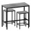 Vida Designs (Concrete Grey) Roslyn 2 Seater Home Dining Bar & Stool Table Set 7