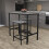 Vida Designs (Grey) Roslyn 2 Seater Home Dining Bar & Stool Table Set 4