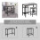 Vida Designs (Grey) Roslyn 2 Seater Home Dining Bar & Stool Table Set 3
