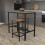 Vida Designs (Dark Wood) Roslyn 2 Seater Home Dining Bar & Stool Table Set 5