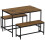 Vida Designs (Dark Wood) Roslyn 4 Seat Home Dining Table & Stool Bench Set 8