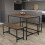 Vida Designs (Dark Wood) Roslyn 4 Seat Home Dining Table & Stool Bench Set 4