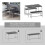 Vida Designs (Black) Roslyn 4 Seat Home Dining Table & Stool Bench Set 3