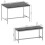 Vida Designs (Black) Roslyn 4 Seat Home Dining Table & Stool Bench Set 6
