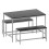 Vida Designs (Black) Roslyn 4 Seat Home Dining Table & Stool Bench Set 7