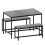 Vida Designs (Concrete Grey) Roslyn 4 Seat Home Dining Table & Stool Bench Set 7