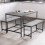 Vida Designs (Concrete Grey) Roslyn 4 Seat Home Dining Table & Stool Bench Set 5