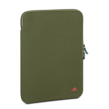 Capa para MacBook Air/Pro 13 polegadas - RIVACASE - Caqui - Neoprene - Vertical - Ultra-leve
