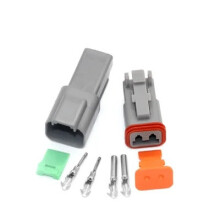 (2 Pin) Fits Deutsch DT Series Multi Plug Waterproof Connector 2 3 4 6 8 12 Way Pin Kit