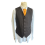 Brown Herringbone Design Modern Fit Tweed Waistcoat - Medium 2