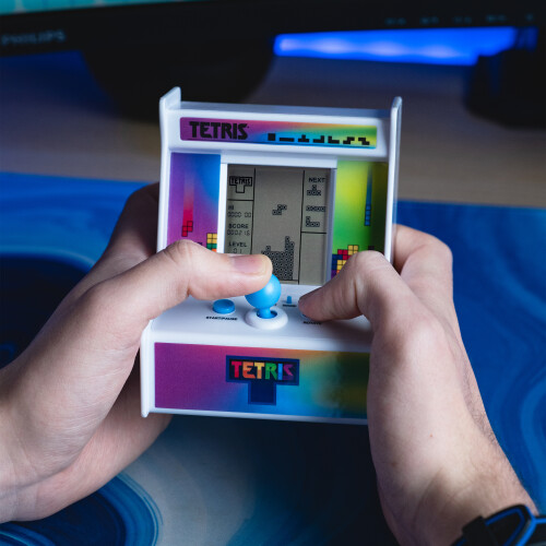 Tetris Desktop Arcade Game. Retro Inspired Mini Arcade Game. Battery Powered. 2