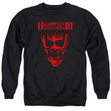 Trevco Sportswear UNI389-AS-2 Halloween III Title Adult Crewneck Sweatshirt, Black - Medium