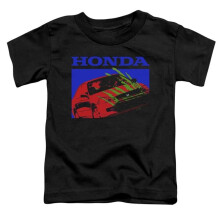 Trevco Sportswear HNDA121-TT-3 Honda Civic Bold Toddler Short Sleeve T-Shirt, Black - Large 4T