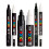 POSCA Black & White Bullet Tip  Sada 6 per (PC-5M PC-7M PC-3M) 1