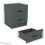 Home Discount (Jasper Green) Riano 2 Drawer Bedside Chest Bedside Table Storage 3