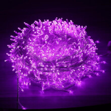 (purple, 30M 300LED-EU Plug) 10-30M Led Fairy String Lights Christmas Tree Decorations Indoor Xmas for Garden Outdoor Waterproof Party Festoon