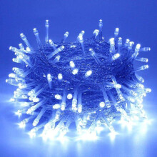 (blue, 10M 100LED-EU Plug) 10-30M Led Fairy String Lights Christmas Tree Decorations Indoor Xmas for Garden Outdoor Waterproof Party Festoon