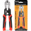 Zuvo Heavy Duty 8 inches Bolt Cutter Professional Cable Wire Cutter for Padlocks, Chains 1