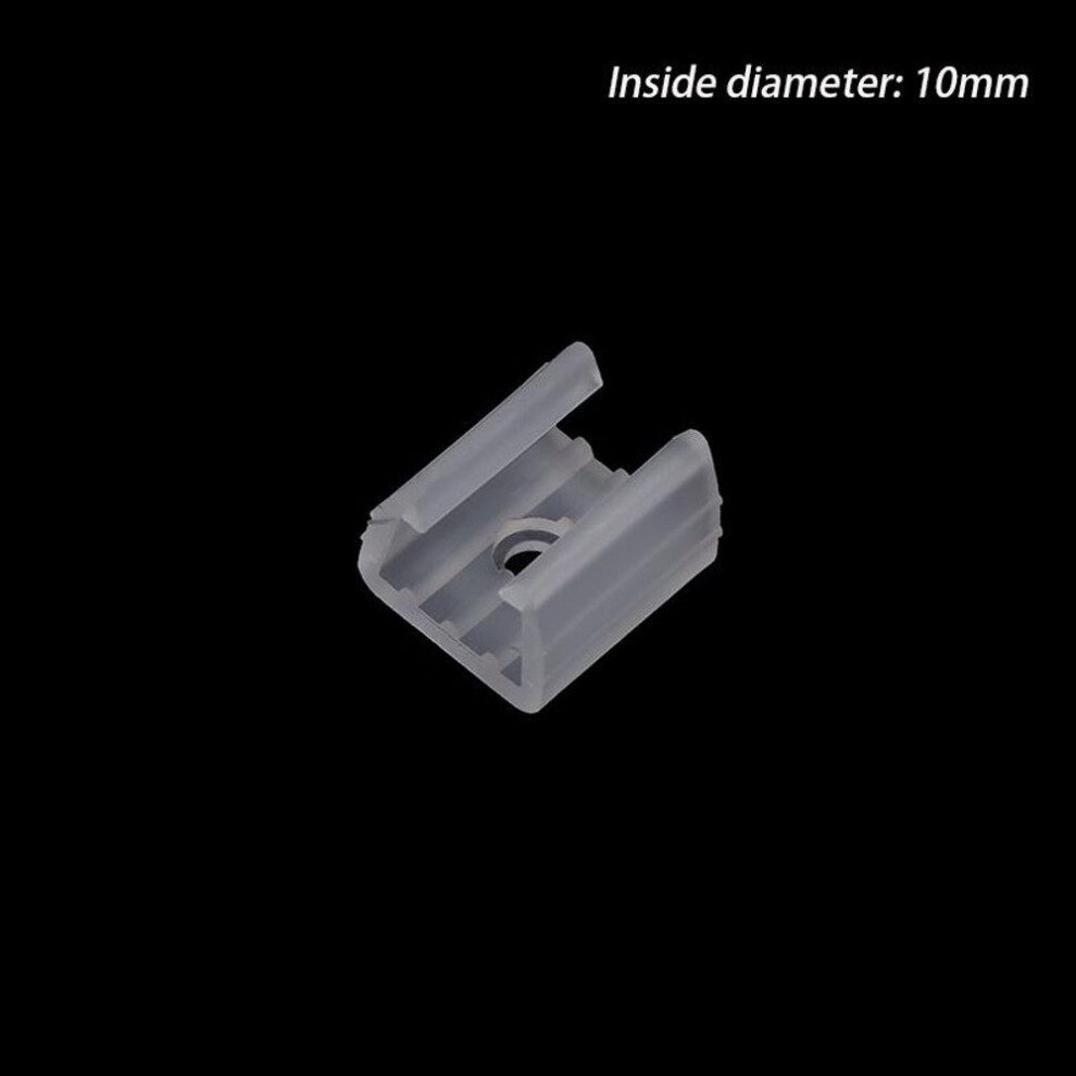 (1cm) 20pcs 10/12/14/17/20mm Led Strip Fix Clips Connector For Fixing 2835 Neon Light 220v Cob Plastic Buckle Flexible Accessories