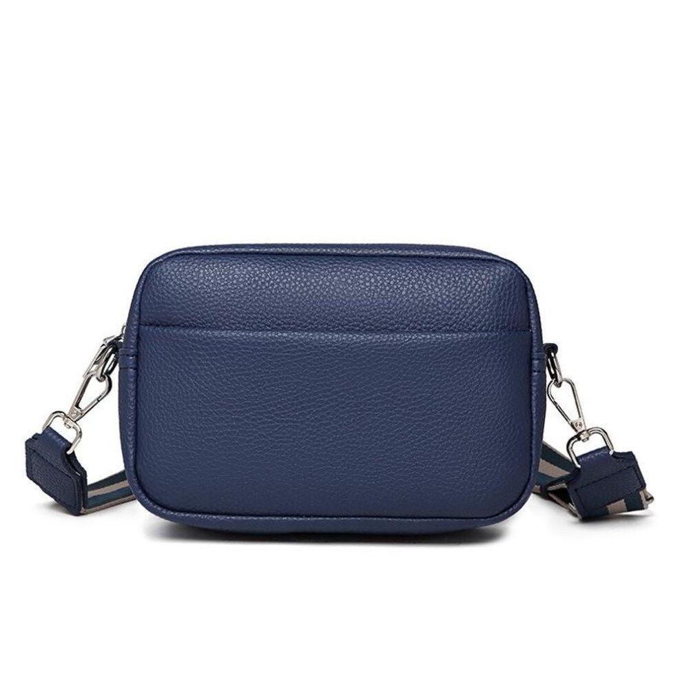 (navy blue, 21x7x14cm) Fashion Women&apos;s Bag 2023 New Cross-border Foreign Trade Solid PU Cross-body Bag Women&apos;s Bag Women&apos;s Shoulder Bag Small Square Bag