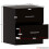 Home Discount (Black) Riano 2 Drawer Bedside Chest Bedside Table Storage 5