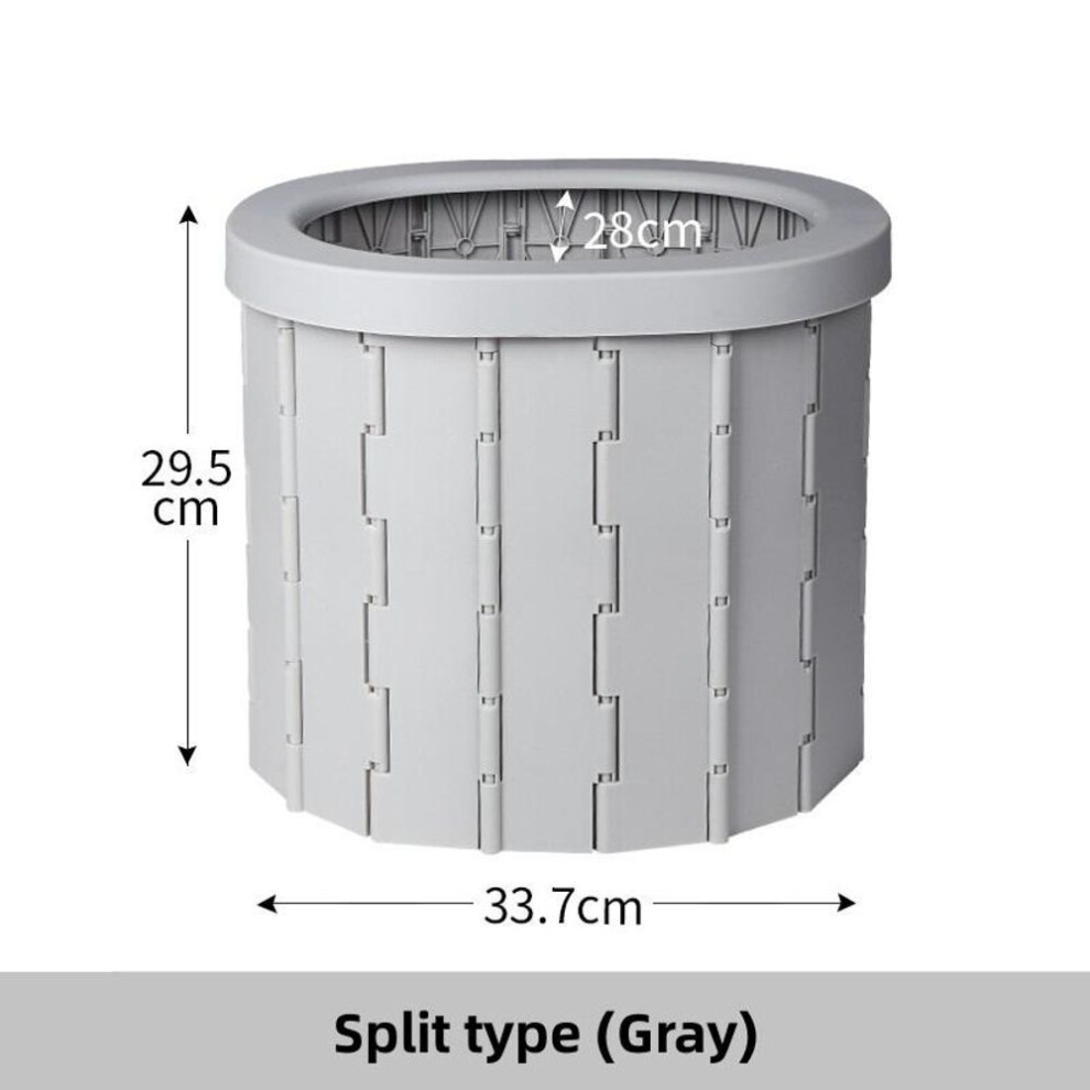 (grey, Split type) Portable Folding Toilet for Car