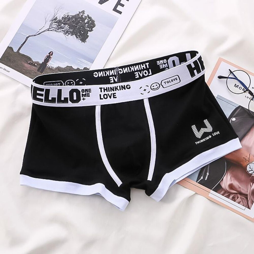 (black, XXL) Men Panties Man Underwear Mens Boxers Breathable U Convex Male Underpants Sexy Plus Size Cuecas Calzoncillos