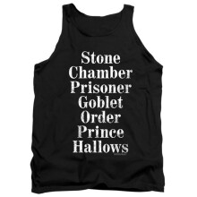 Trevco Sportswear HP8070-TK-2 Harry Potter Titles Adult Tank Top, Black - Medium