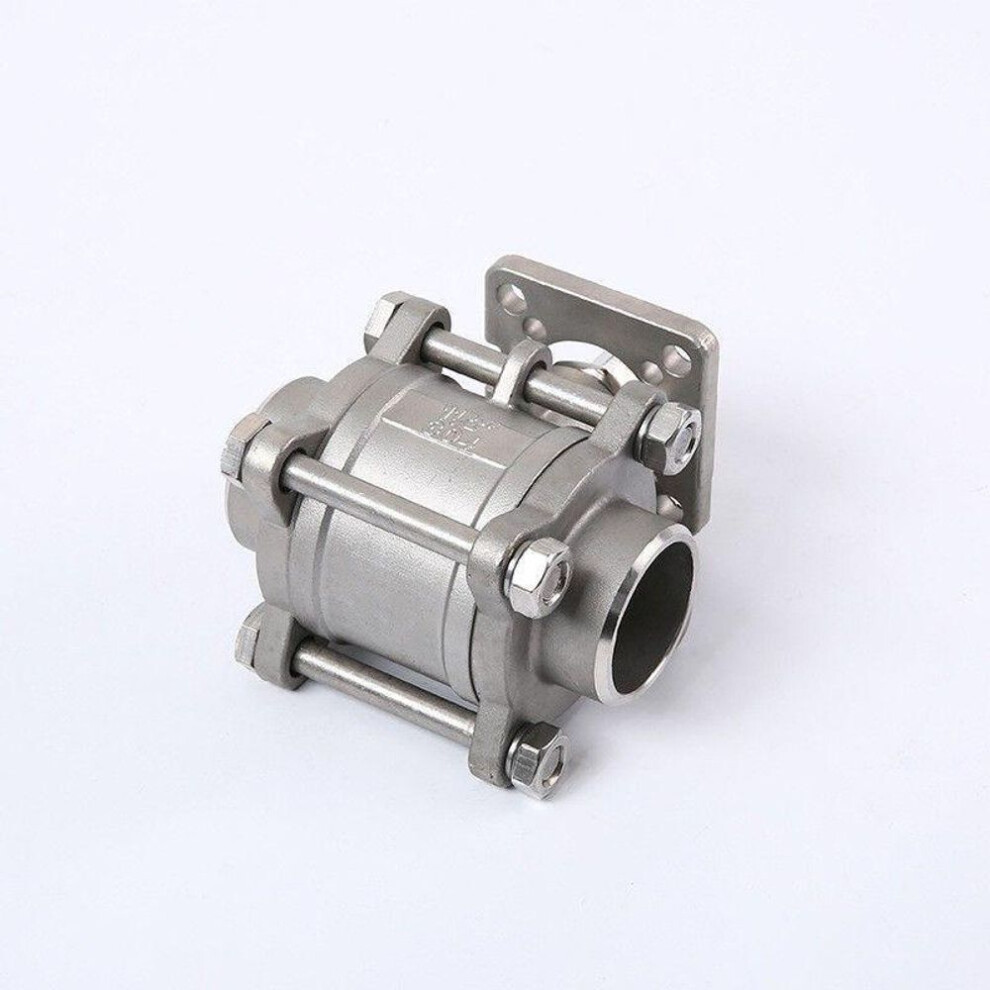 (304 Material DN100 Threaded) 304 SS Three-Piece High Platform Ball Valve, Internal Thread/Welded, Q11-16P