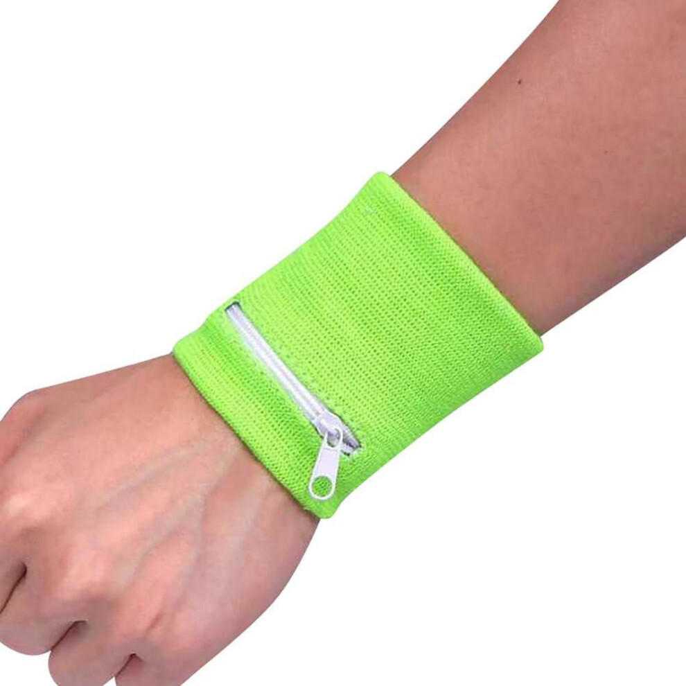 (as the picture) (profiteer)wrist Wallet Pouch Band Zipper Running Travel Cycling Safe Sport Bag
