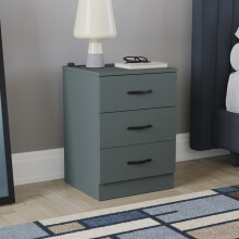 (Jasper Green) Riano 3 Drawer Bedside Chest Bedside Table Storage