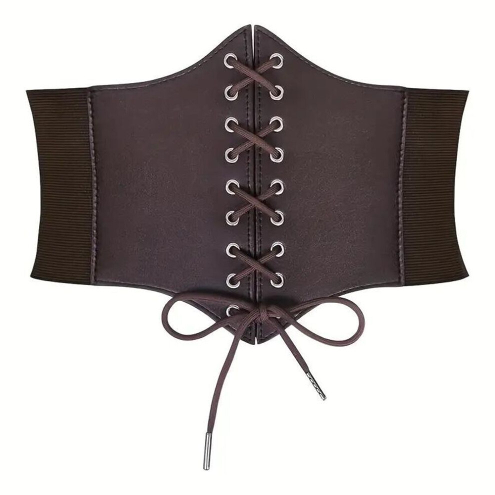 (coffee, S) Women's Waist Belt Slim Fit Versatile Can Be Worn Outside Waist Summer Wear Waist Clip Mesh Breathable Waist Slimming Belt