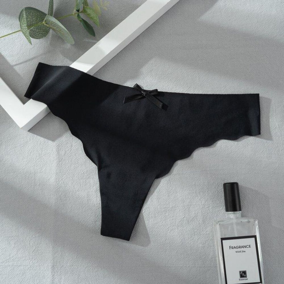 (black, M) Women G-String Sexy Underwear Ladies Panties Fashion Seamless Bikini Lingerie T-back New Low Waist Female Thong