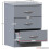 Home Discount (Grey) Riano 3 Drawer Bedside Chest Bedside Table Storage 7