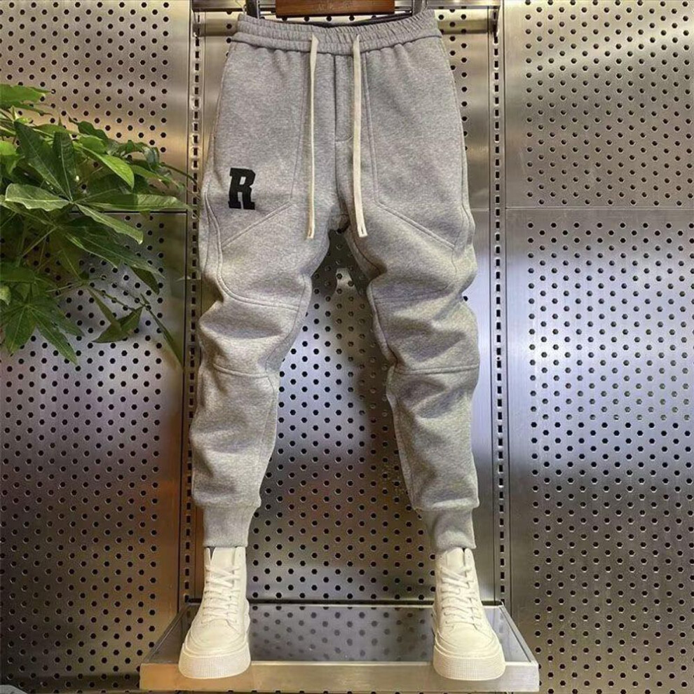 (light gray, 2XL) "2023 Men's Slim Fashion Harem Sweatpants - Spring/autumn Casual Skinny Fit, Elastic, Youth Cuffed Sports Pants