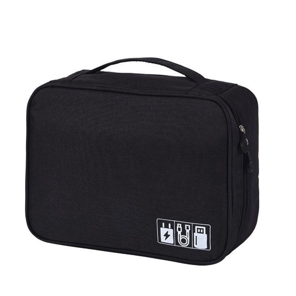 (black) "Multifunctional Phone & Digital Accessories Storage Bag