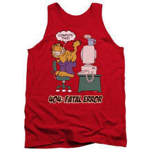 Trevco Sportswear GAR266-TK-5 Garfield Compute This Adult Tank Top, Red - 2X