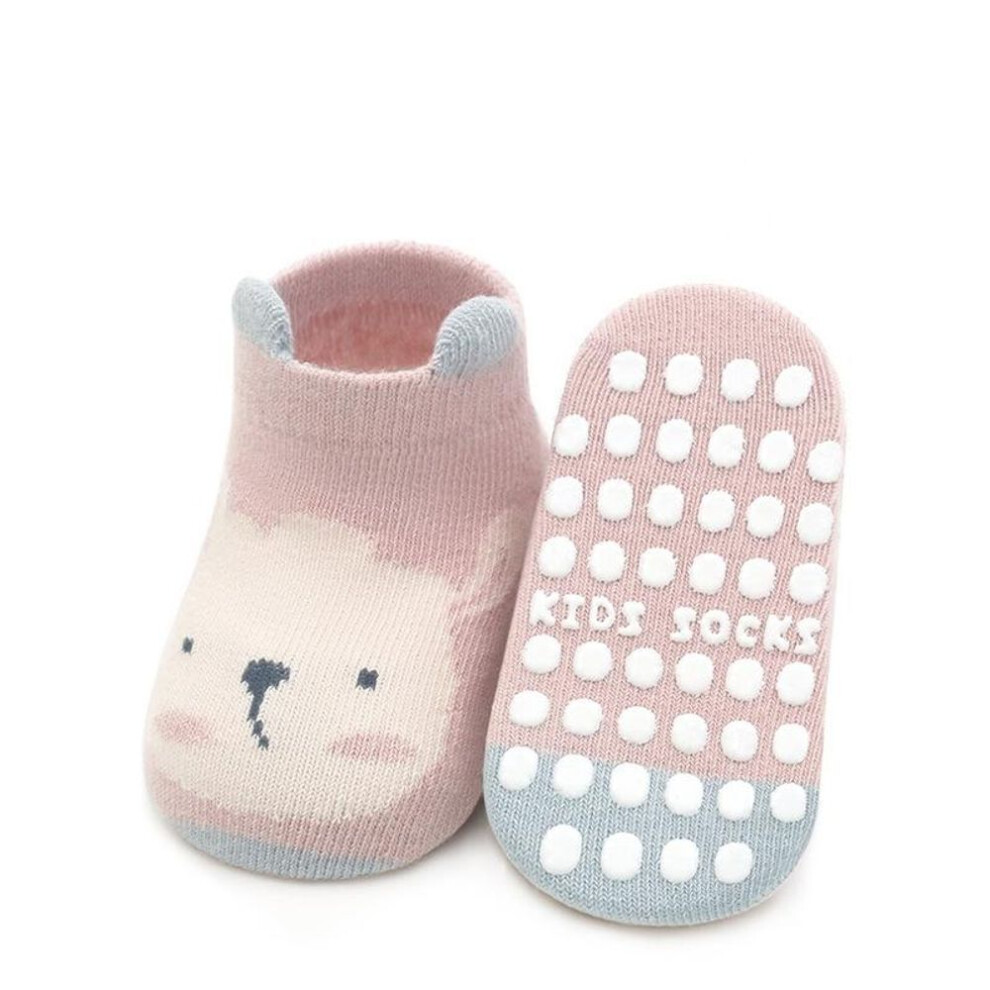 (pink, M(1-3Y)) Baby Socks Toddler Girl Boy Socks Anti Slip Newborn Socks For Girls Boys Autumn Winter Thick Warm Soft Cartoon Print Children's Sock