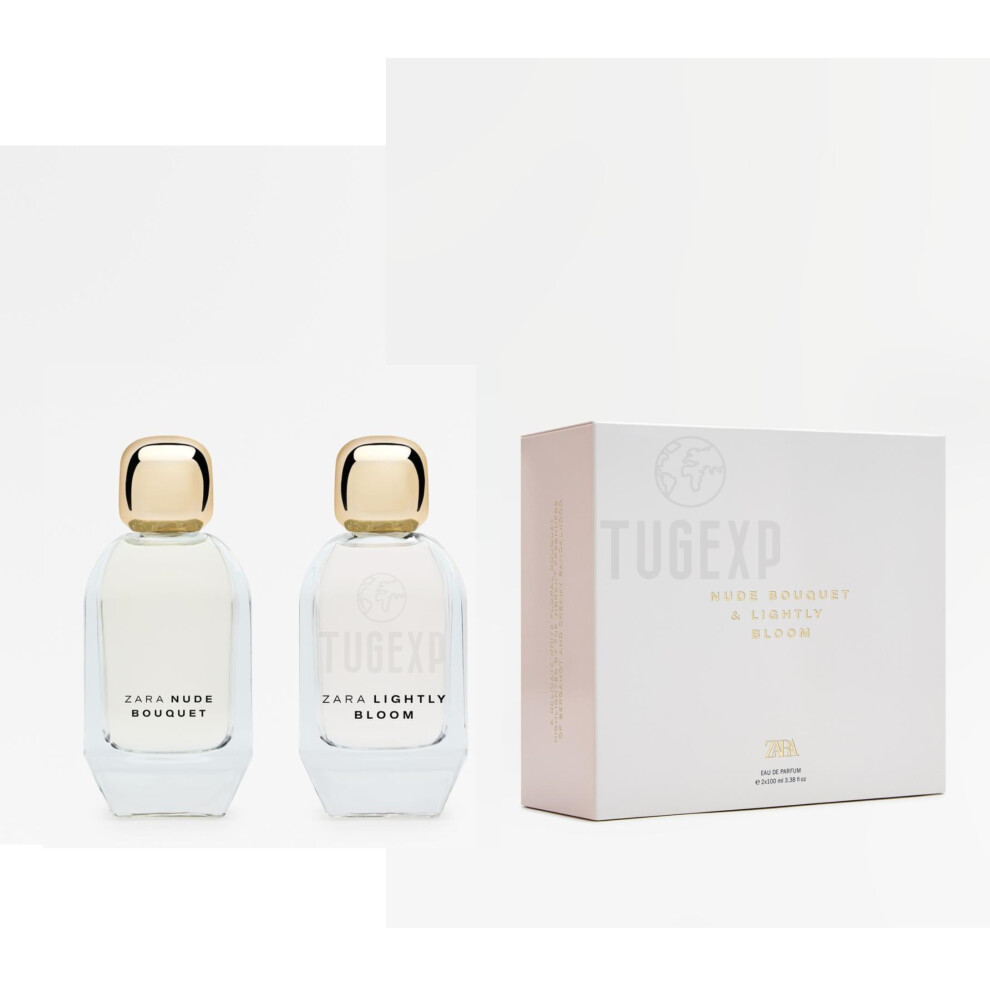 Zara Nude Bouquet + Lightly Bloom Woman Duo Set 2 X 3.4Oz 100Ml