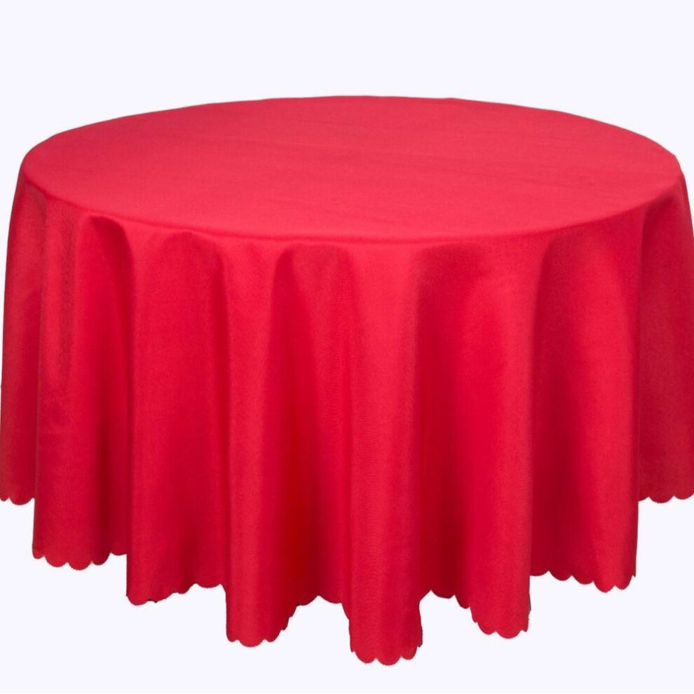 (red, 300cm/1.3kg) "large Solid Color Polyester Lace Tablecloth For Hotel And Restaurant Banquets