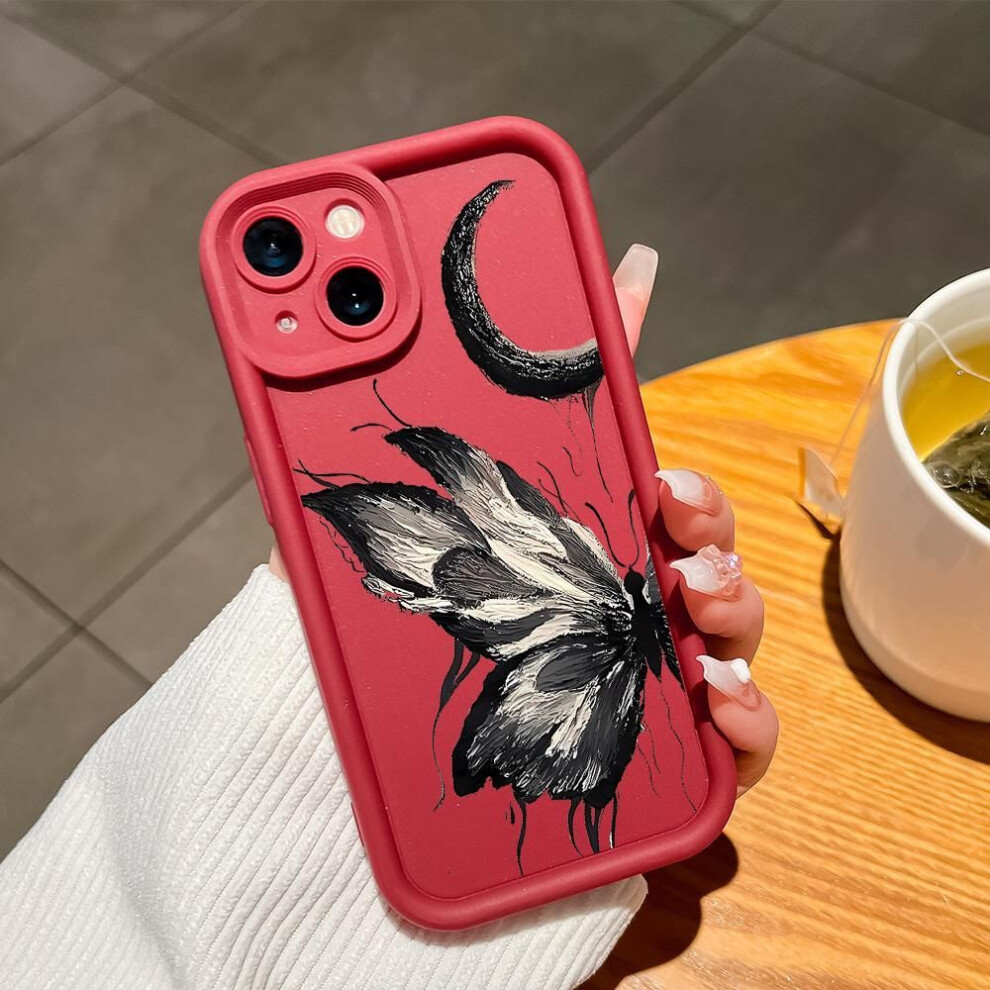 (Dark Vivo Y27 4G/Y35+ 5G) Soft Silicone Phone Casing Full Cover Camera Shockproof Protection Case For Iphone Huawei Honor Samsung Xiaomi Mi O Red 4148744259622