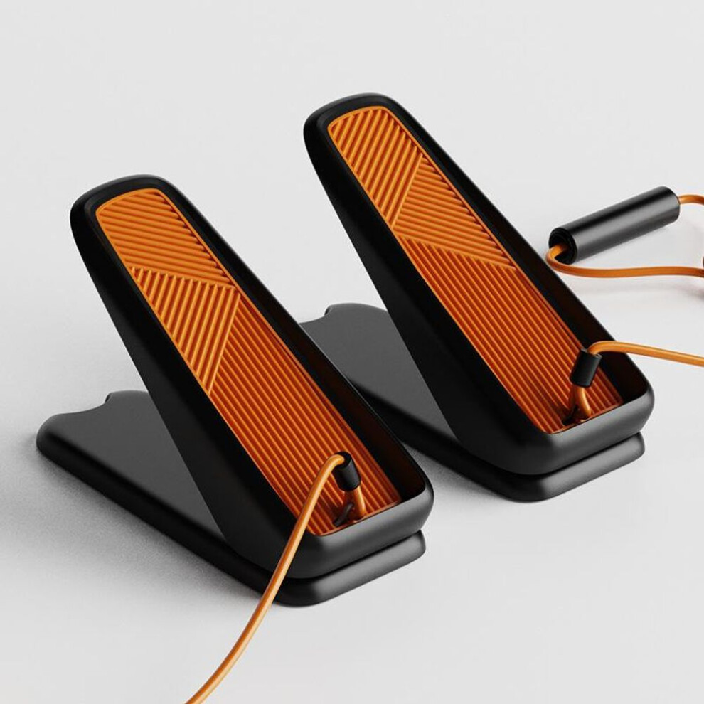 (Midnight Orange with Resistance Bands) "stepper Women's Silent Home Fitness Foot Machine For Leg Slimming & Office Exercise