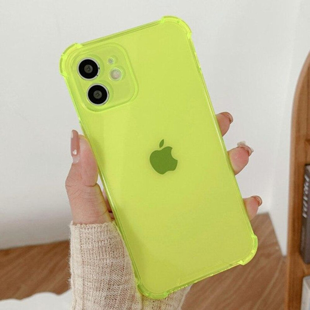 (lemon yellow, iPhone 6) Shockproof TPU Case for iPhone 13-16 Pro Max